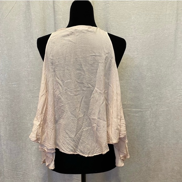 INDAH Cold shoulder blouse - Size small - light pink - Picture 4 of 7